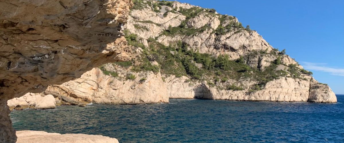 Vue sur le littoral des calanques de Marseille